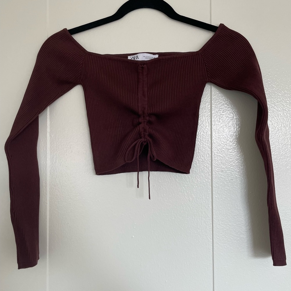 Zara knit cropped sweater